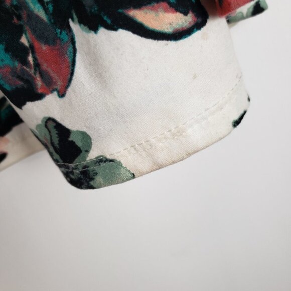 Jessakae Classic Rose Maxi Dress Modest Pockets Ivory Pink Floral Size Small - Picture 7 of 10